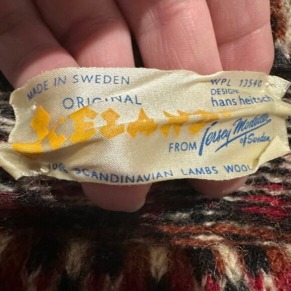 Iceland Hans Heitsch Jersey Modeller Vtg Sz XS/S Scandanavian Lambswool Sweater - Picture 4 of 10